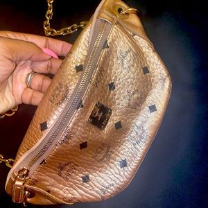 Rose good mcm crossbody bag